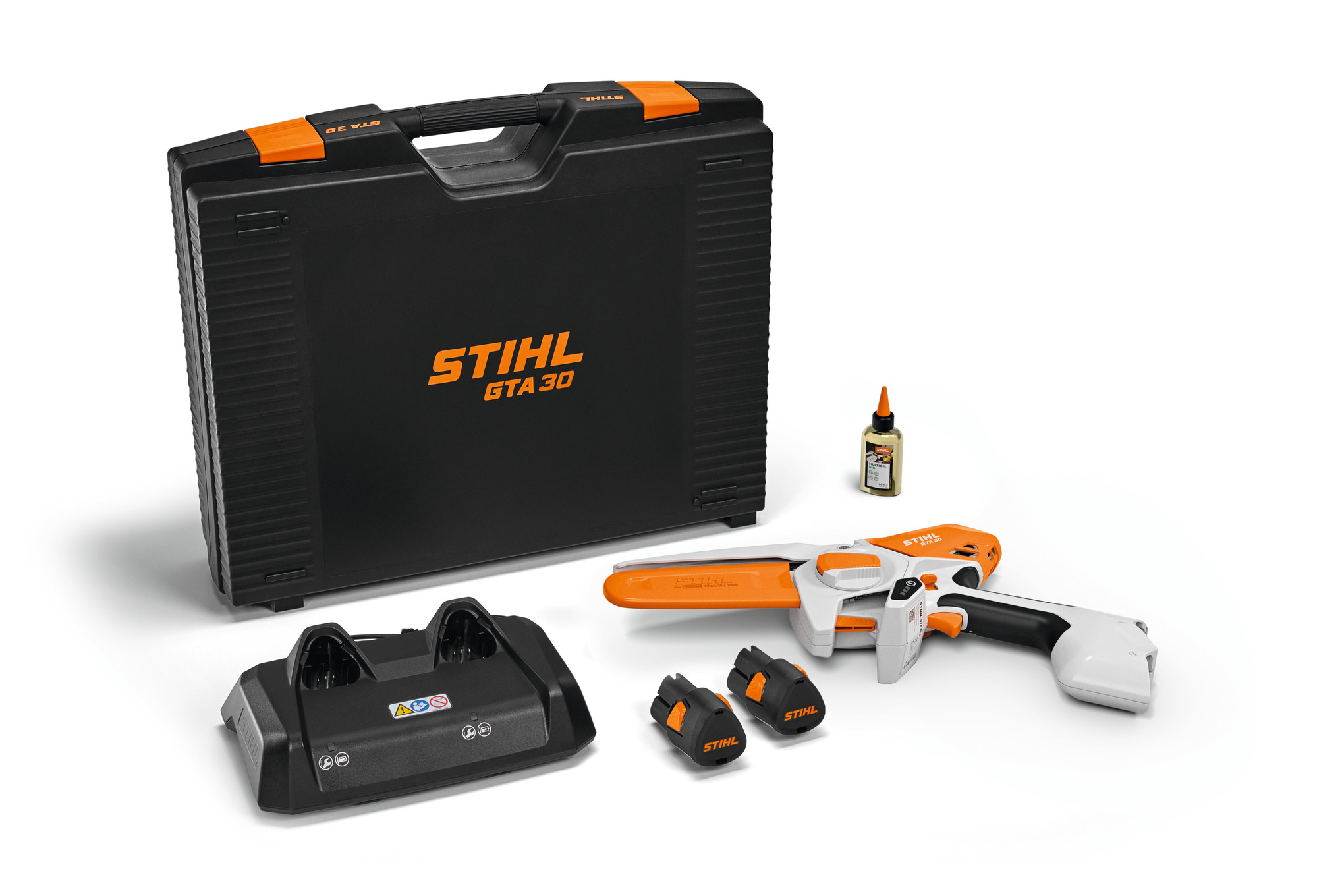 STIHL GTA 30 mit 2x Akku AS 2 und Ladegerät AL 5-2 STIHL GTA 30 mit 2x Akku AS 2 und Ladegerät AL 5-2 – Bild 1