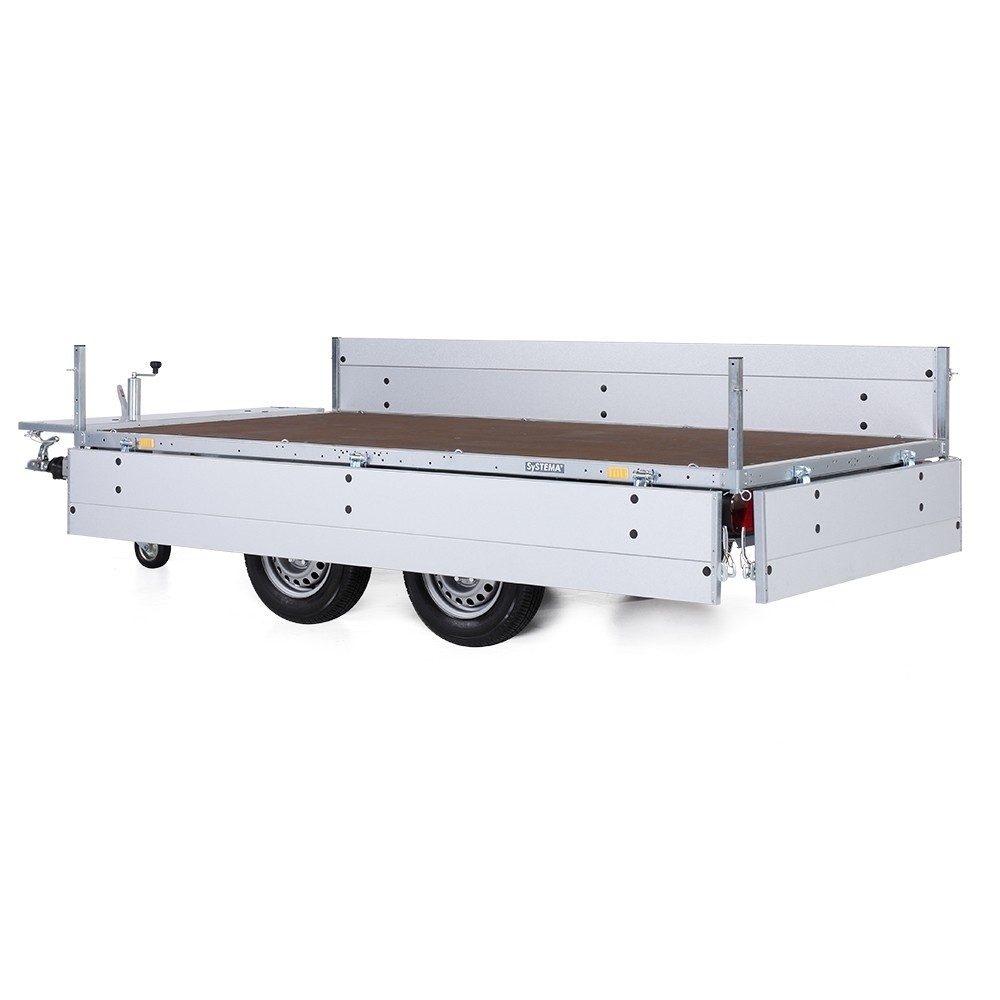 STEMA Bordwandaufsatz PREMIUM 35 cm hoch 2 mm Stahl für 3-Seiten-Kipper TRIUS ab 2018 STEMA doppelwandiger Bordwandnachrüstsatz / -aufsatz 35 cm hoch für SySTEMA-Hochlader – Bild 1