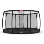 Berg Trampolin InGround Champion inkl. Sicherheitsnetz Deluxe AirFlow Pro