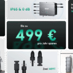 Zendure SolarFlow Balkonkraftwerk - Hub 1200 + Mikrowechselrichter EZ1-M + 210W *4 Flexible Solarmodule / 4*AB2000S