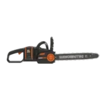 Worx 40V 40 cm Kettensäge, 45 cm³ vergleichbare Leistung, 40 cm Schwertlänge, 18 m/s Kettengeschwindigkeit, bürstenloser Motor, PowerShare