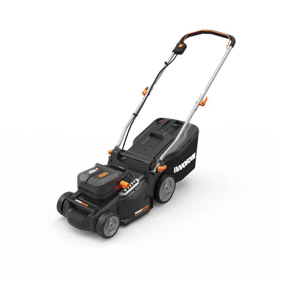 Worx 40V 37 cm Rasenmäher, mäht bis zu 700 m², bürstenloser Motor, 2× 5,0 Ah Akkus enthalten, PowerShare Worx 40V 37 cm Rasenmäher, mäht bis zu 700 m², bürstenloser Motor, 2× 5,0 Ah Akkus enthalten, PowerShare – Bild 1