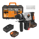 Worx schnurloser, bürstenloser 20-V-Bohrhammer - mit Akku und Ladegerät