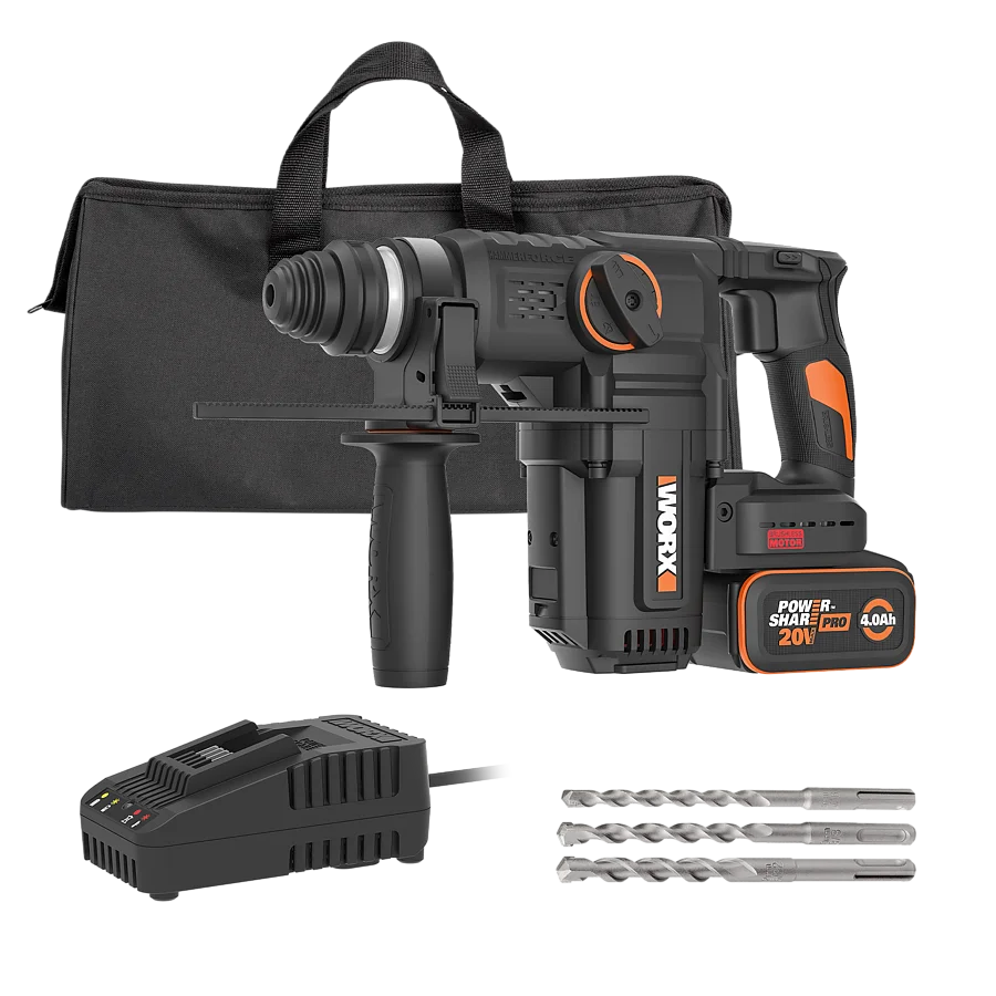 Worx 20V Akku-Bohrhammer bürstenlos, 3,0 Joule Worx 20V Akku-Bohrhammer bürstenlos, 3,0 Joule – Bild 1