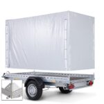 STEMA 160 cm Planenset zur Montage auf Plattformanhänger mit 3-seitlicher Reling