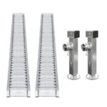 STEMA Aluminiumrampen inklusive Gleitschiene und Teleskopkurbelstützen für Hochlader 511 und 611 cm Plattformlänge (Scharniere Ø12mm) ab ca. Mitte 2022