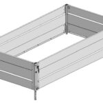STEMA Bordwandaufsatz / Gitteraufsatz geschlossen 66 cm für Rückwärtskipper Rocko Smart (RKE..-23-15..B) mit Pendelrückwand