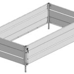 STEMA Bordwandaufsatz / Gitteraufsatz geschlossen 66 cm für Rückwärtskipper Rocko Smart (RKE..-23-15..B)
